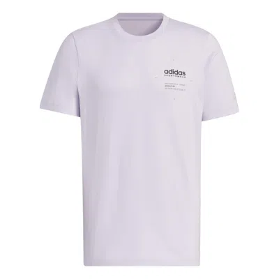Adidas Originals Adidas Small Linear Logo T-shirt Asia Sizing 'purple' In White