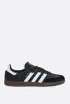 Adidas Originals Low-top Rubber Sole Sneakers With Contrast Stripes In Black