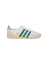 Adidas Originals Womens Offwhite Collegiate Gree Japan Leather Low-top Trainers