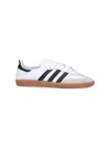 Adidas Originals Adidas Men's White Core Black Gold Me Sambae Suede And Leather Low-top Trainers In White