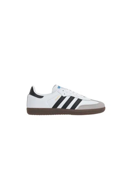 Adidas Originals Womens Silver Metallic Black Gu Samba Og Logo-print Metallic-leather Low-top Trainers Eur 36 / 3 Uk In White