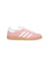 Adidas Originals Muenchen Suede Three-stripe Sneakers In Pink