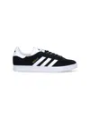 Adidas Originals Black & White Gazelle Sneakers In Black
