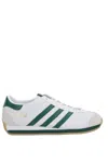 Adidas Originals Japan Country Sneakers Low-top Rubber Stripes In Cloud White+green+white