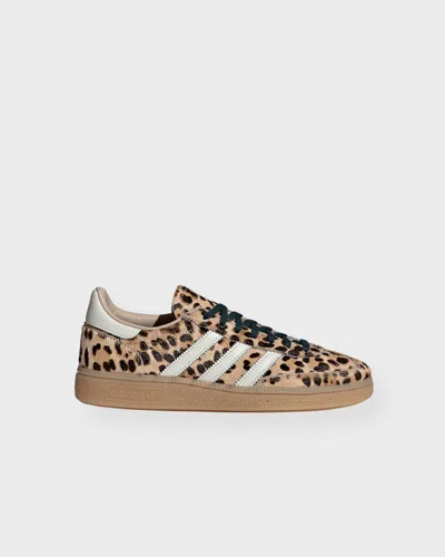 Adidas Originals Handball Spezial Leopard-print Leather Sneakers In Animal Print