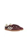 Adidas Originals Samba Og Sneakers In Maroon+crewht+goldmt