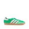 Adidas Originals Gazelle Indoor Suede-trimmed Brushed-knit Sneakers In Multi