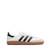 Adidas Originals Adidas Men's White Core Black Gold Me Sambae Suede And Leather Low-top Trainers In White