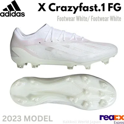 Pre-owned Adidas Originals Adidas Soccer Cleats X Crazyfast.1 Fg Footwear White/footwear White Gy7418