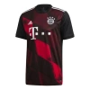 Adidas Originals Adidas Soccer/football Sports Jersey Short Sleeve Bayern Munich Away Fan Edition Couple Style Black In Multi