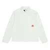 Adidas Originals Adidas Solid Color Logo Single Breasted Lapel Long Sleeves White Jacket