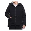 Adidas Originals Adidas Solid Color Loose Sports Hooded Jacket Black