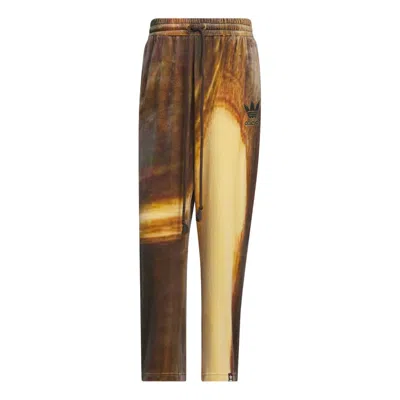 Adidas Originals Adidas Song For The Mute Velvet Joggers Pants 'brown' In Gold