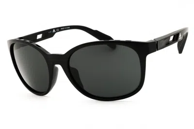 Adidas Originals Adidas Sp0011 Sport Wraparound Sunglasses In Black
