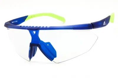 Adidas Originals Adidas Sp0015 Shield-frame Blue Mirror Sunglasses