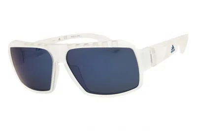 Adidas Originals Adidas Sp0026 Sport Wraparound Sunglasses In White