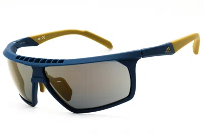Adidas Originals Adidas Sp0030 Sport Wraparound Sunglasses In Blue