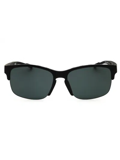 Adidas Originals Adidas Sp0048 Sunglasses In Matte Black / Brown Mirror
