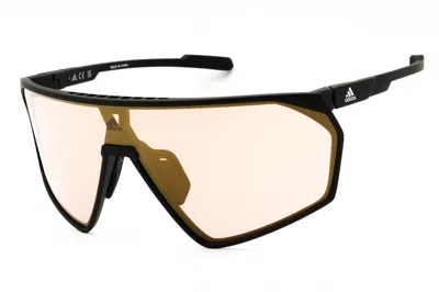 Adidas Originals Adidas Sp0073 Sport Wraparound Sunglasses In Black