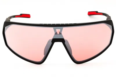 Adidas Originals Adidas Sp0074 Sunglasses In Matte Black / Brown
