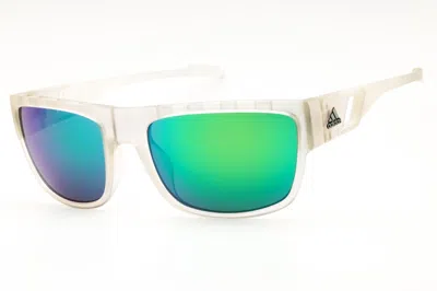 Adidas Originals Adidas Sp0082 Sport Wraparound Sunglasses In Clear