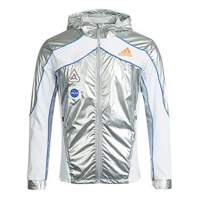 Adidas Originals Adidas Space Jkt M Casual Running Sports Hooded Jacket Silver