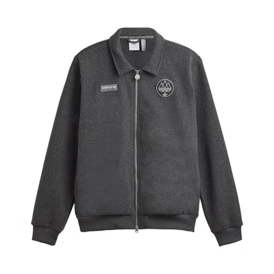 Pre-owned Adidas Originals Adidas Spezial Fc Track Top 'dove Grey Heather' | Men's Size S In Gray
