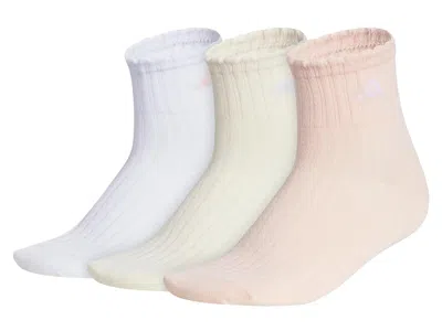Adidas Originals Adidas Sport Fashion Quarter Socks 3 Pack In White