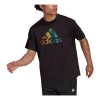 Adidas Originals Adidas Sports Stylish Short Sleeve Couple Style Black In Black