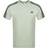 ADIDAS ORIGINALS ADIDAS SPORTSWEAR 3 STRIPES T SHIRT GREEN