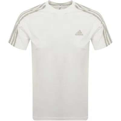 Adidas Originals Adidas Sportswear 3 Stripes T Shirt Off White