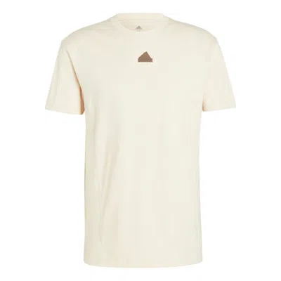Adidas Originals Adidas Sportswear City Escape T-shirt 'beige' In White