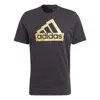 Adidas Originals Adidas Sportswear Future Icons Metallic T-shirt 'black Gold'