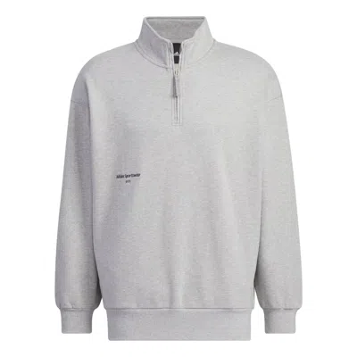 Adidas Originals Adidas Sportswear Half-zip Crew Sweatshirt 'grey' In Gray
