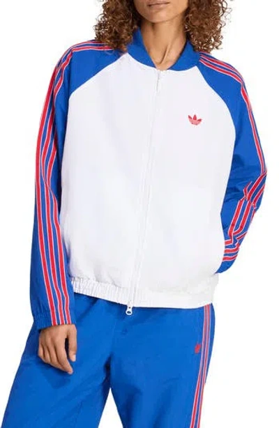 Adidas Originals Adidas Sst Track Jacket In White/croy