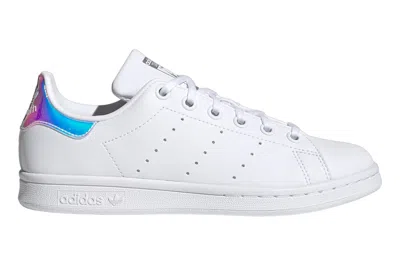 Pre-owned Adidas Originals Adidas Stan Smith Cloud White Silver Metallic (gs) In Cloud White/cloud White/silver Metallic