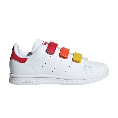 Pre-owned Adidas Originals Adidas Stan Smith J 'white Better Scarlet' | Kid's Size 11.5