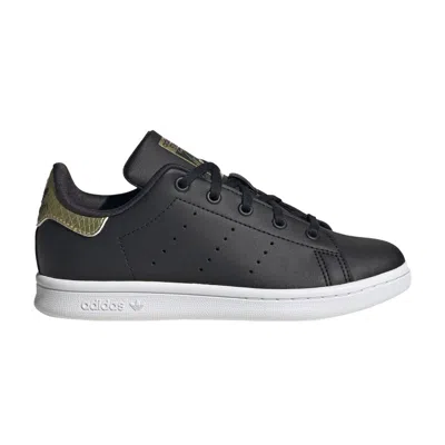 Pre-owned Adidas Originals Adidas Stan Smith Little Kid 'black Gold' | Kid's Size 11.5