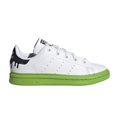 Pre-owned Adidas Originals Adidas Stan Smith Little Kid 'paint Drip - White Solid Green' | Kid's Size 2.5