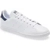 Adidas Originals Stan Smith Mens Signature Casual Fashion Sneakers In White/white/collegiate Navy