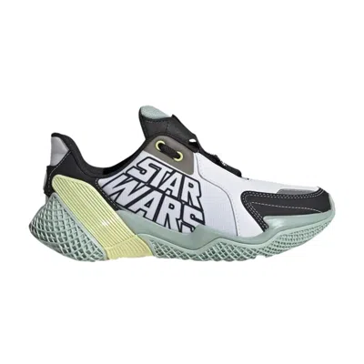 Pre-owned Adidas Originals Adidas Star Wars X 4uture Runner J 'yoda' | White | Kid's Size 4.5
