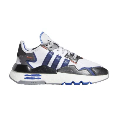 Pre-owned Adidas Originals Adidas Star Wars X Nite Jogger J 'r2d2' | White | Kid's Size 4.5