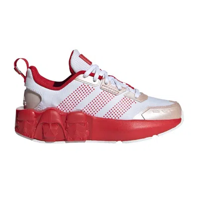 Pre-owned Adidas Originals Adidas Star Wars X Tech Runner K 'darth Vader And Storm Troopers - Scarlet' | White | Kid's Size 4.5