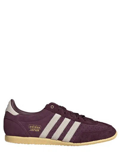 Adidas Originals Adidas Stylish Suede Sneakers With Striped Design And Gold Accents In Purple