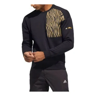 Adidas Originals Adidas Subject Printing Sports Pullover Long Sleeves Black