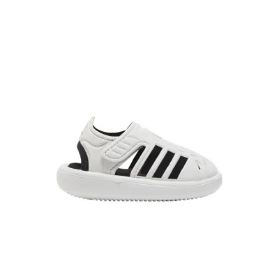 Pre-owned Adidas Originals Adidas Summer Closed Toe Water Sandal I 'white Black' | Infant Size 9.5