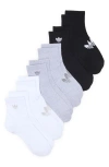Adidas Originals Adidas Superlite 6-pack Quarter Socks In Multi