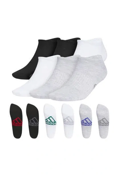 Adidas Originals Adidas Superlite Classic 6-pack No-show Socks In Multi