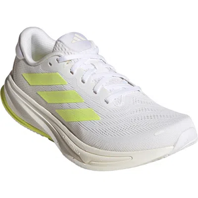 Adidas Originals Adidas Supernova Rise 2 Running Shoe In White/yellow/dash Grey