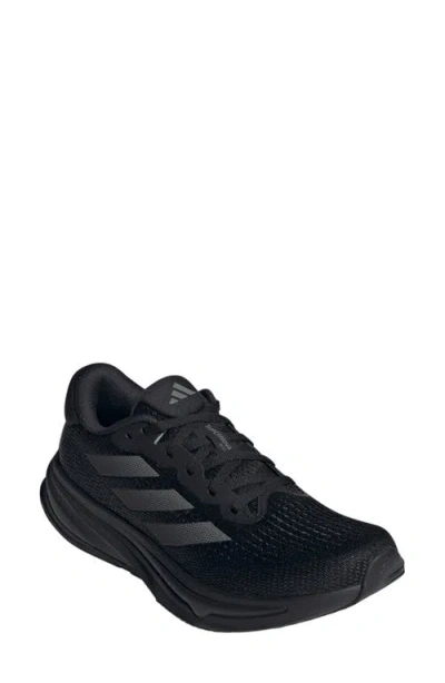 Adidas Originals Adidas Supernova Rise Running Shoe In Black/iron Metallic/grey